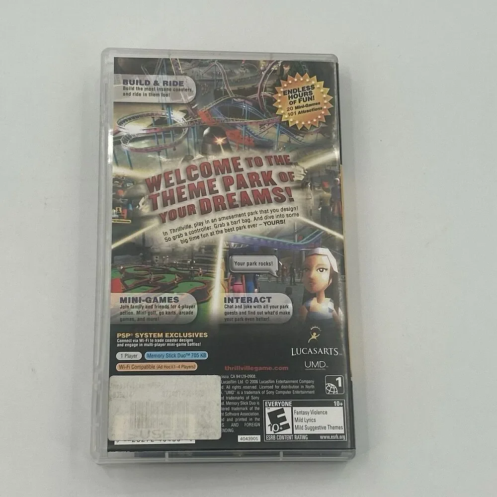 PSP - Thrillville: Off the Rails - Complete CIB - Tested - Fast Shipping